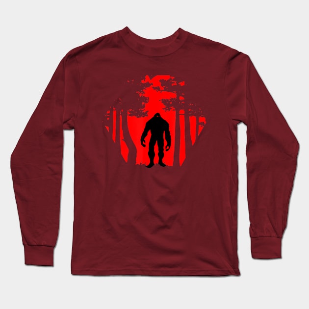 Woodsy Sasquatch Long Sleeve T-Shirt by The Convergence Enigma